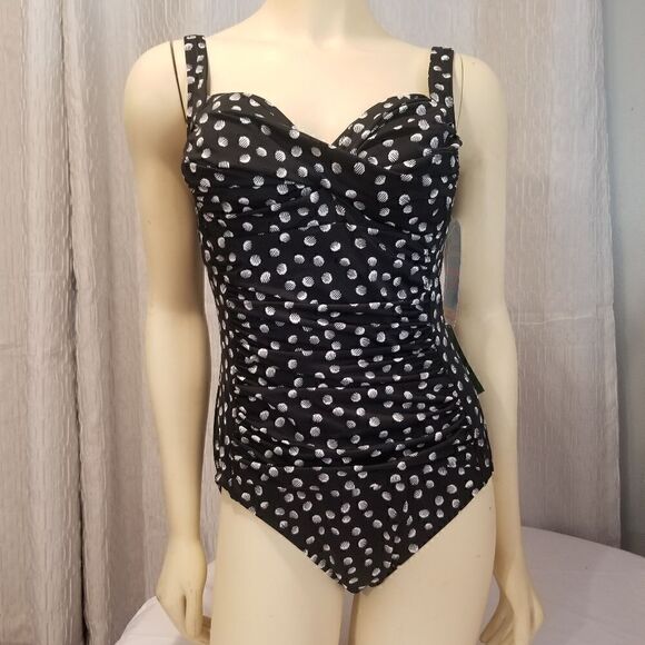 Swim Solutions NWT Galactica Printed Twist Corset size 16 nwt bin#2 - Picture 8 of 16